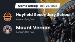 Recap: Hayfield Secondary School vs. Mount Vernon   2022