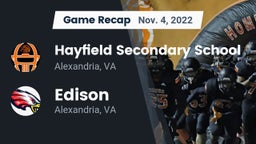 Recap: Hayfield Secondary School vs. Edison  2022