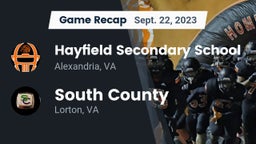 Recap: Hayfield Secondary School vs. South County  2023
