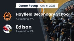 Recap: Hayfield Secondary School vs. Edison  2023