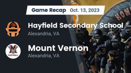 Recap: Hayfield Secondary School vs. Mount Vernon   2023