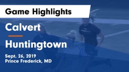 Calvert  vs Huntingtown  Game Highlights - Sept. 26, 2019