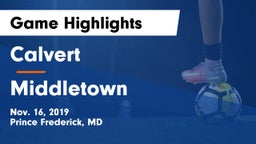 Calvert  vs Middletown  Game Highlights - Nov. 16, 2019