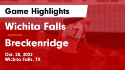 Wichita Falls  vs Breckenridge  Game Highlights - Oct. 28, 2022