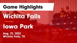 Wichita Falls  vs Iowa Park  Game Highlights - Aug. 22, 2023