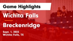 Wichita Falls  vs Breckenridge  Game Highlights - Sept. 1, 2023