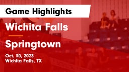 Wichita Falls  vs Springtown  Game Highlights - Oct. 30, 2023