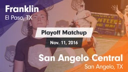 Matchup: Franklin  vs. San Angelo Central  2016