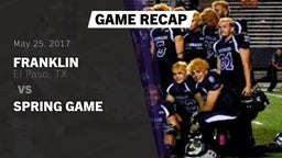 Recap: Franklin  vs. Spring Game 2017