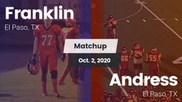 Matchup: Franklin  vs. Andress  2020