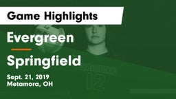 Evergreen  vs Springfield  Game Highlights - Sept. 21, 2019