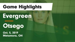 Evergreen  vs Otsego Game Highlights - Oct. 5, 2019