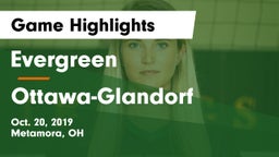 Evergreen  vs Ottawa-Glandorf  Game Highlights - Oct. 20, 2019