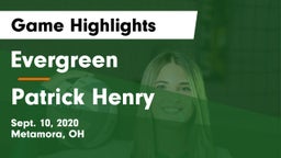 Evergreen  vs Patrick Henry  Game Highlights - Sept. 10, 2020