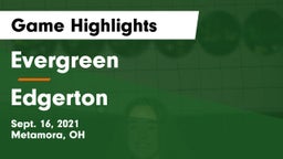 Evergreen  vs Edgerton Game Highlights - Sept. 16, 2021