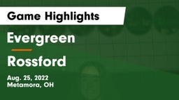 Evergreen  vs Rossford  Game Highlights - Aug. 25, 2022