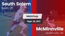 Matchup: South Salem High vs. McMinnville  2017