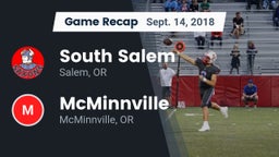 Recap: South Salem  vs. McMinnville  2018