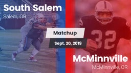 Matchup: South Salem High vs. McMinnville  2019