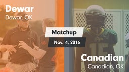 Matchup: Dewar  vs. Canadian  2016