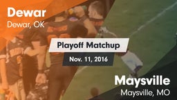 Matchup: Dewar  vs. Maysville  2016