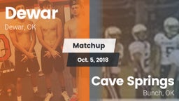 Matchup: Dewar  vs. Cave Springs  2018