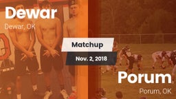 Matchup: Dewar  vs. Porum  2018