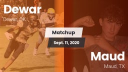 Matchup: Dewar  vs. Maud  2020