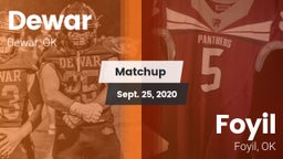 Matchup: Dewar  vs. Foyil  2020