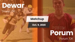 Matchup: Dewar  vs. Porum  2020