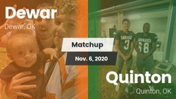 Matchup: Dewar  vs. Quinton  2020