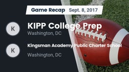 Recap: KIPP College Prep  vs. Kingsman Academy Public Charter School 2017