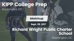 Matchup: KIPP College Prep Hi vs. Richard Wright Public Charter School 2017