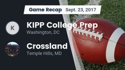 Recap: KIPP College Prep  vs. Crossland  2017