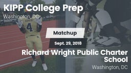 Matchup: KIPP College Prep Hi vs. Richard Wright Public Charter School 2018
