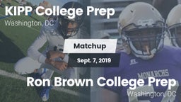 Matchup: KIPP College Prep Hi vs. Ron Brown College Prep  2019