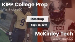 Matchup: KIPP College Prep Hi vs. McKinley Tech  2019