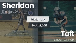 Matchup: Sheridan  vs. Taft  2017