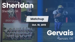 Matchup: Sheridan  vs. Gervais  2019