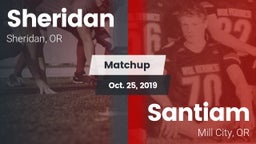Matchup: Sheridan  vs. Santiam  2019