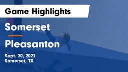 Somerset  vs Pleasanton  Game Highlights - Sept. 20, 2022