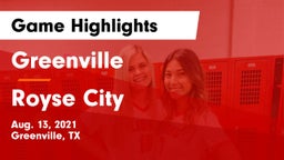 Greenville  vs Royse City  Game Highlights - Aug. 13, 2021