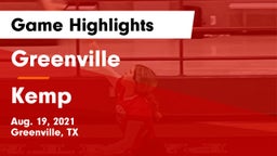 Greenville  vs Kemp  Game Highlights - Aug. 19, 2021