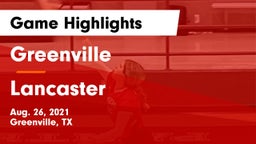 Greenville  vs Lancaster  Game Highlights - Aug. 26, 2021