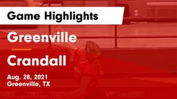 Greenville  vs Crandall  Game Highlights - Aug. 28, 2021