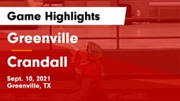Greenville  vs Crandall  Game Highlights - Sept. 10, 2021