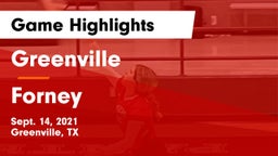 Greenville  vs Forney  Game Highlights - Sept. 14, 2021