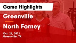 Greenville  vs North Forney  Game Highlights - Oct. 26, 2021
