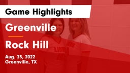 Greenville  vs Rock Hill  Game Highlights - Aug. 25, 2022