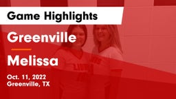 Greenville  vs Melissa  Game Highlights - Oct. 11, 2022